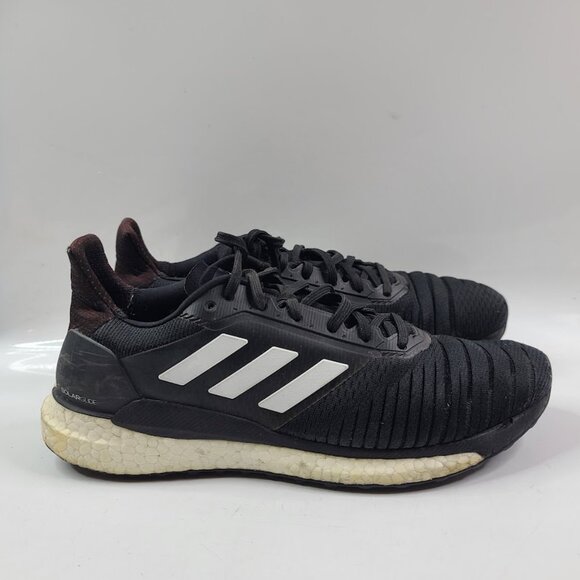 Adidas Men's Black Solar Glide BB7447 Lace Up Athletic Running Shoes Size 9 - Picture 2 of 7
